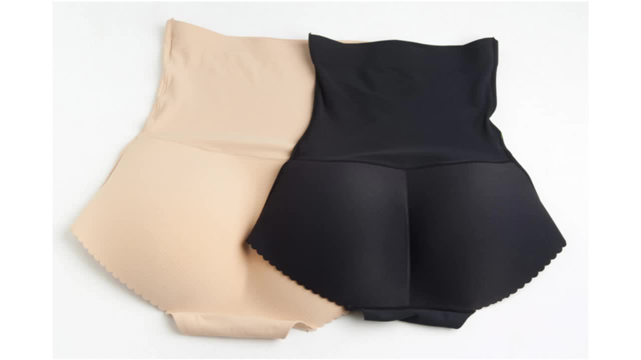 Sexy Sponge Pad Inside To Butt Women Seamless Butt Panty Hip Enhancing