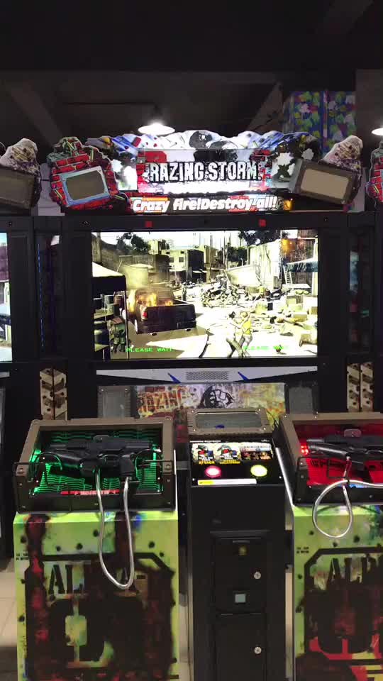 Coin Operated Indoor Target Shooting Video Arcade Game Equipment