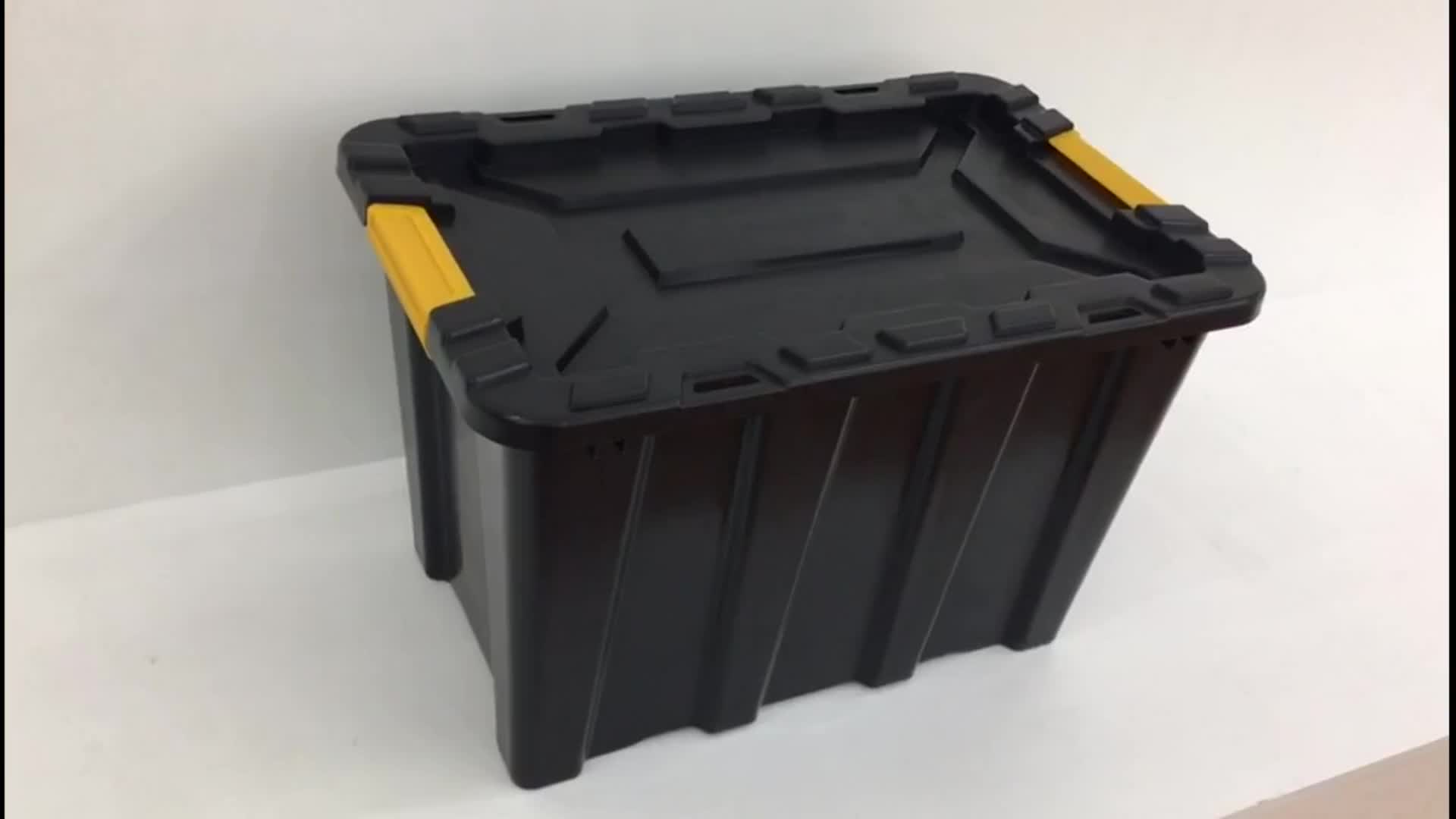 55l Pinyaoo Storage Box With Handle Plastic Heavy Duty Tote Buy
