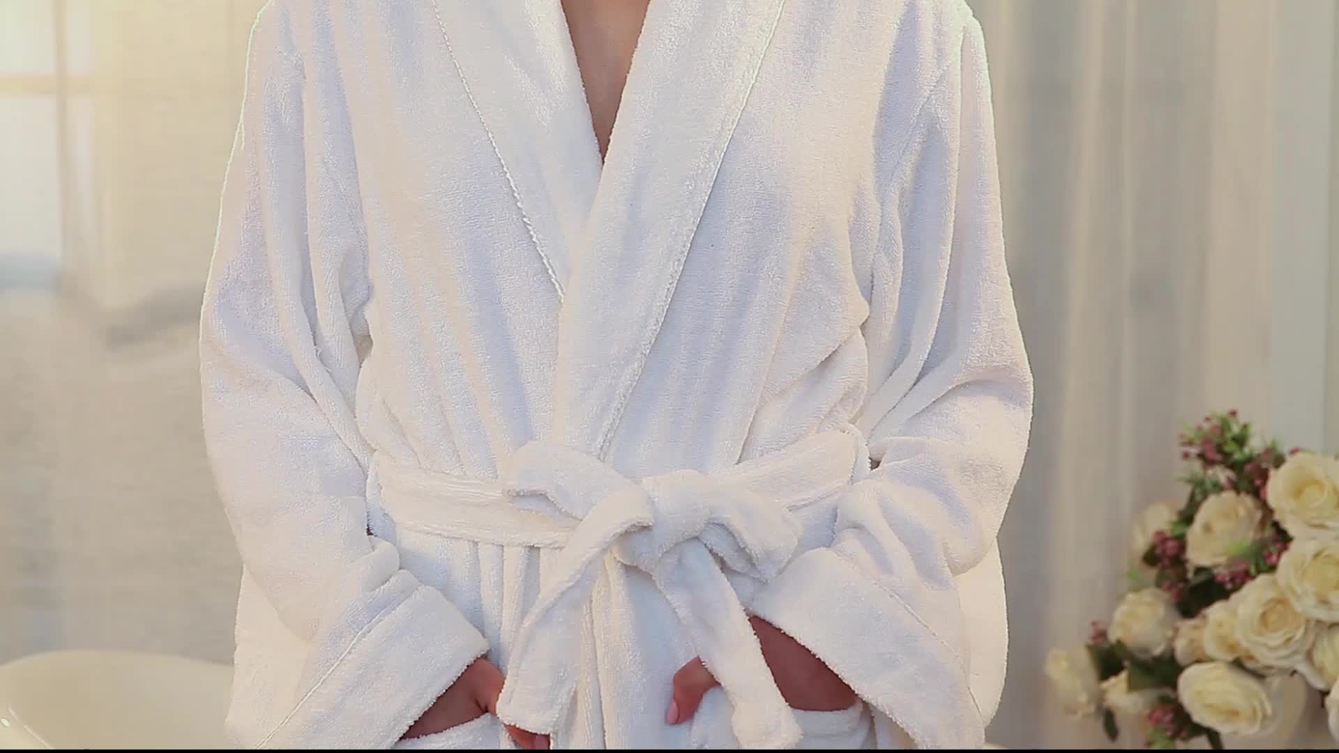 custom logo bathrobe