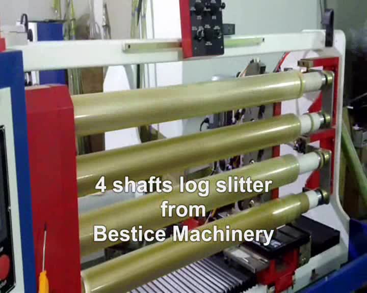 4 Round Blades Vinyl Roll Slitting Machine For Sale For Double Sided