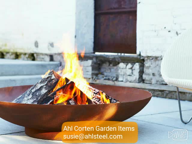 Jardín De Acero Corten De Pozo De Fuego/redondo De Acero Pozo De Fuego