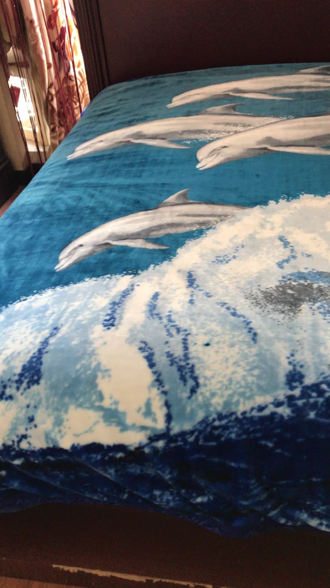 Cashmere Baby Blanket Dolphin Lovely Sea Dolphin New Desgin Mink
