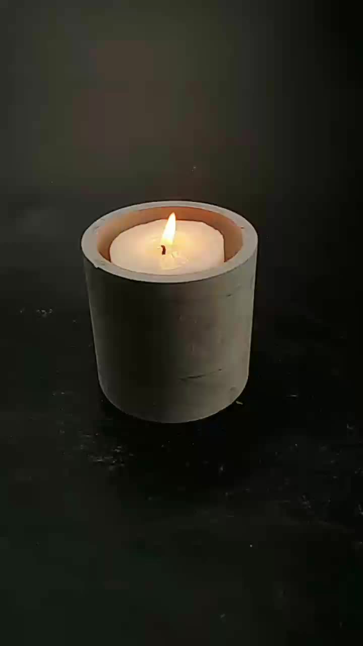Candles In Pot For Outdoor Long Burning,In Cylinder Cement Pot
