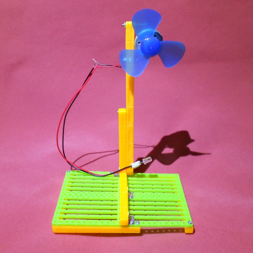 科技小制作风力发电机风力发电套件中小学生益