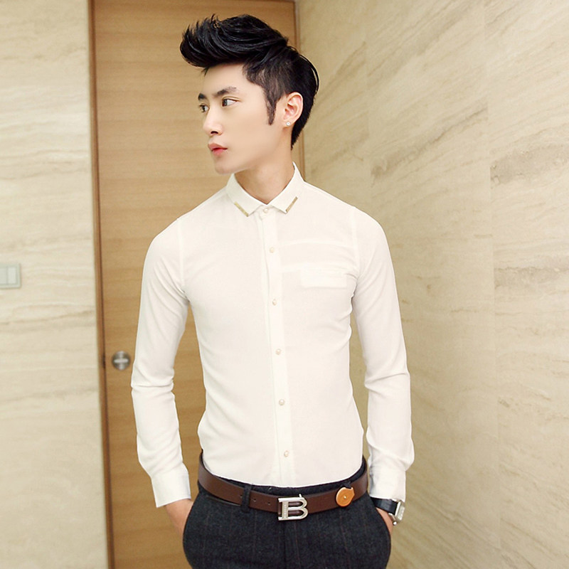 调酒师主持人<em>2014发型师</em>衬衫发廊时尚<em>服装美</em>