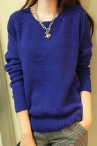 纯色<em>圆领毛衣</em>热销爆款|织<em>圆领毛衣怎么分针</em>,纯