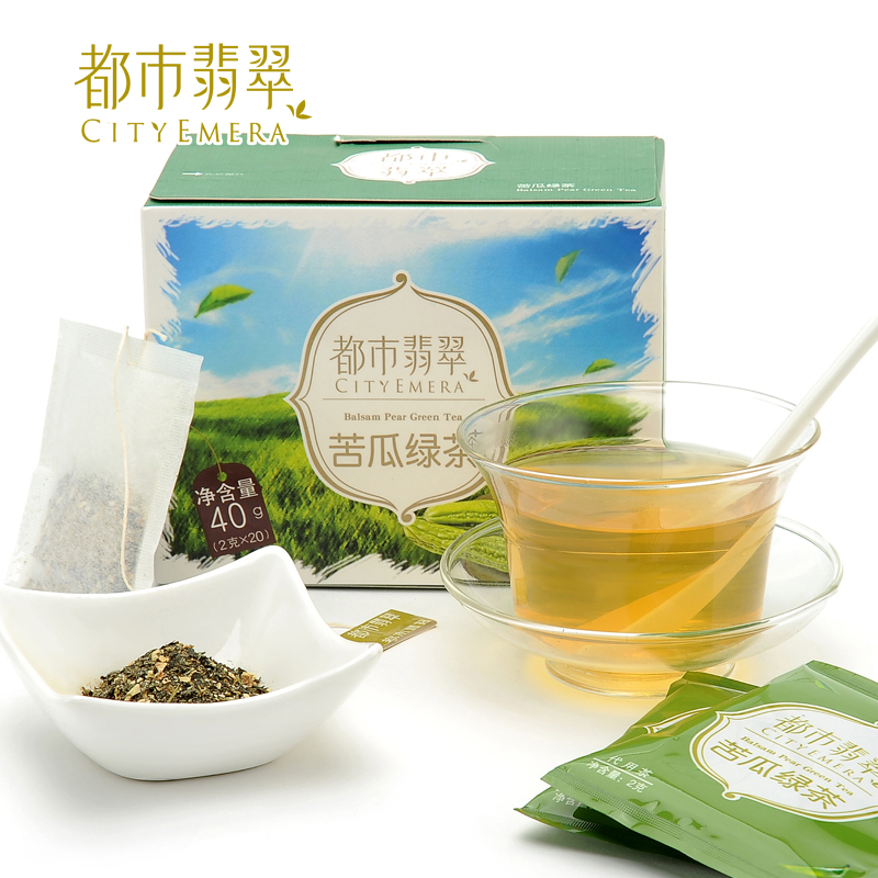 都市翡翠花草袋泡茶苦瓜绿茶 干苦瓜茶|一淘网