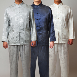 精品民族服饰春夏季款 中老年人男装 男式男士