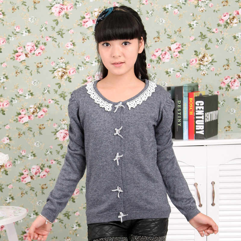 儿童<em>毛衣大女童</em>羊毛衫秋冬新款中大童<em>毛衣</em>学生