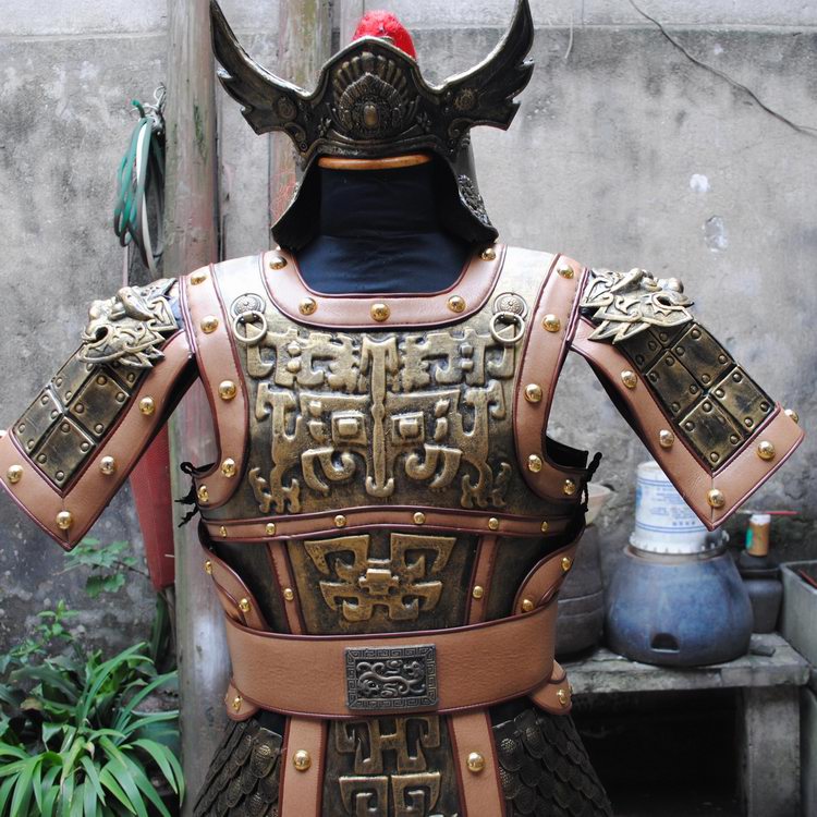 古代武将盔甲 中国将军铠甲 演出服装 影视道具可穿 原厂原版盔甲