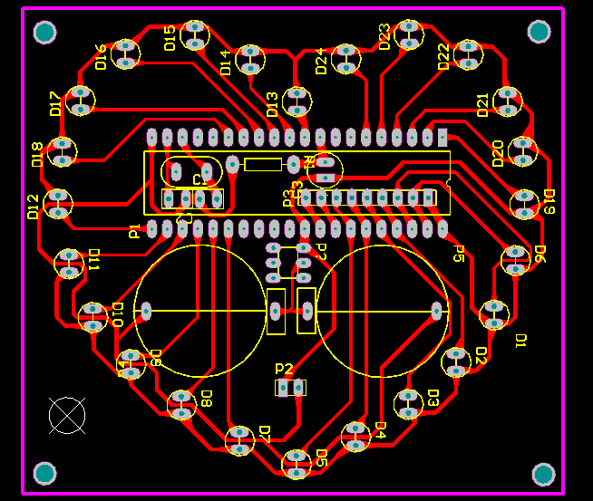 心形流水灯 电路图pcb c程序 单片机|一淘网优