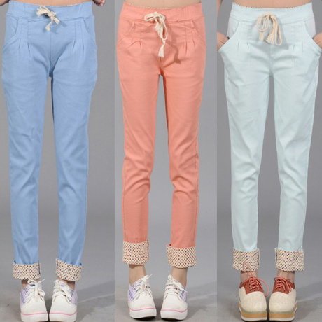 【森y头】美特斯邦威<em>休闲裤女</em>直筒宽松<em>韩版</em>修