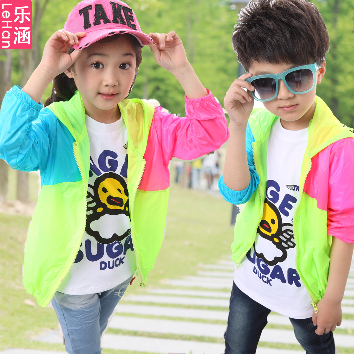 正品夏季男童装 女孩衣服时尚防晒衣 小孩的上