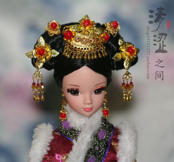【清涩娃饰】<em>可儿娃娃</em>芭比\桃子古装首饰 ob娃