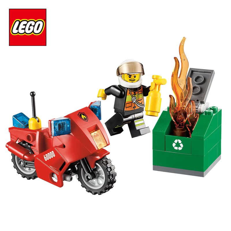 乐高 正品 LEGO 城市系列 L60000 消防摩托车