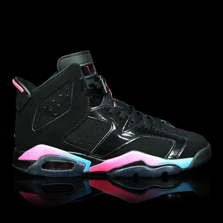 Air Jordan 6 Retro GS 乔丹女子篮球鞋AJ6黑粉
