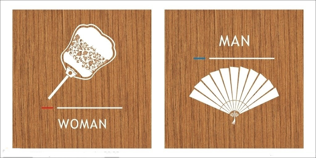 <em>厕所</em>标识/<em>男女洗手间</em>标牌/古典男女厕所/中<em>英文</em>