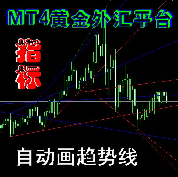 MT4黄金 外汇平台精品指标-自动画趋势线 (压