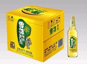 小瓶夜场 雪花纯生啤酒330ML雪花啤酒 瓶装 杭