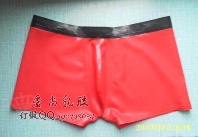 包邮 乳胶<em>内裤紧身</em>乳胶裤 <em>男士</em>立体裁剪<em>四角</em>裤