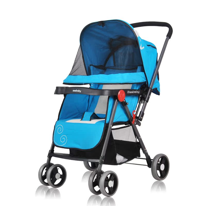 圣得贝T11全蓬婴儿车推车轻便平躺折叠双向四