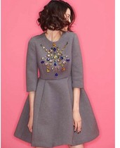 【精选】毛呢宝石大摆连衣裙十大品牌,毛呢宝