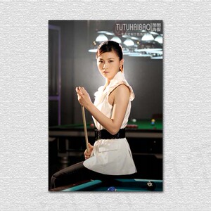 斯洛克台球馆俱乐部海报定做明星装饰画挂图付