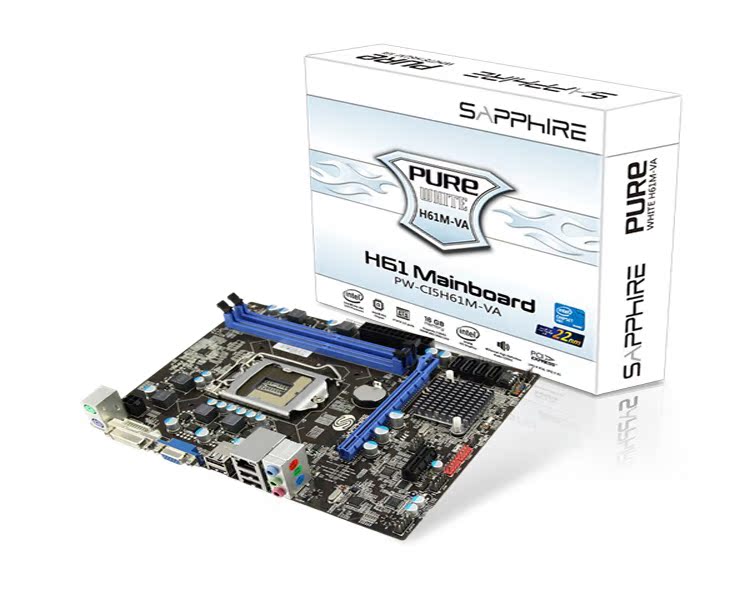 蓝宝石PURE White H61M-VA (PW-CI5H61M-V