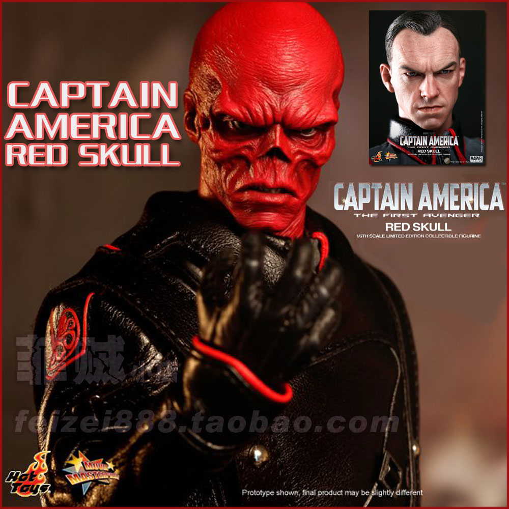 现货hottoys ht 美国队长 red skull 反派 红骷髅 全新未拆