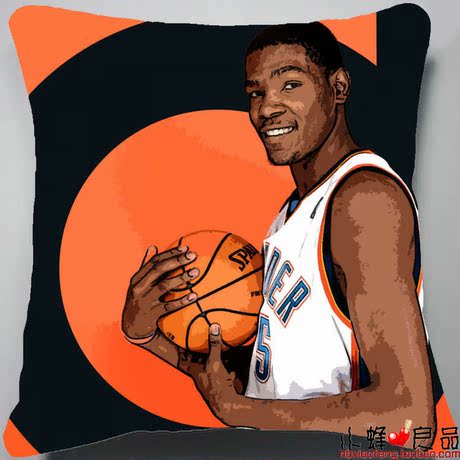 包邮\/NBA球星\/杜兰特\/素描\/汽车\/沙发靠垫\/动漫