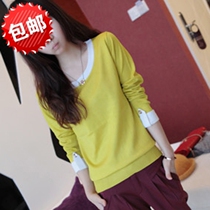 学生装韩版衣服2013新款秋冬装<em>女装长袖衫</em>T恤