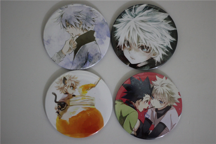 猎人 西索 伊尔迷 奇犽 小杰 75MM圆形徽章 十