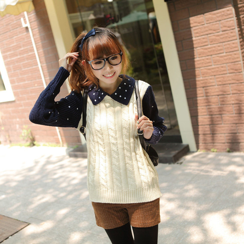 春装新款<em>森马毛衣外套</em>女款韩版女装<em>加厚</em>打底衫