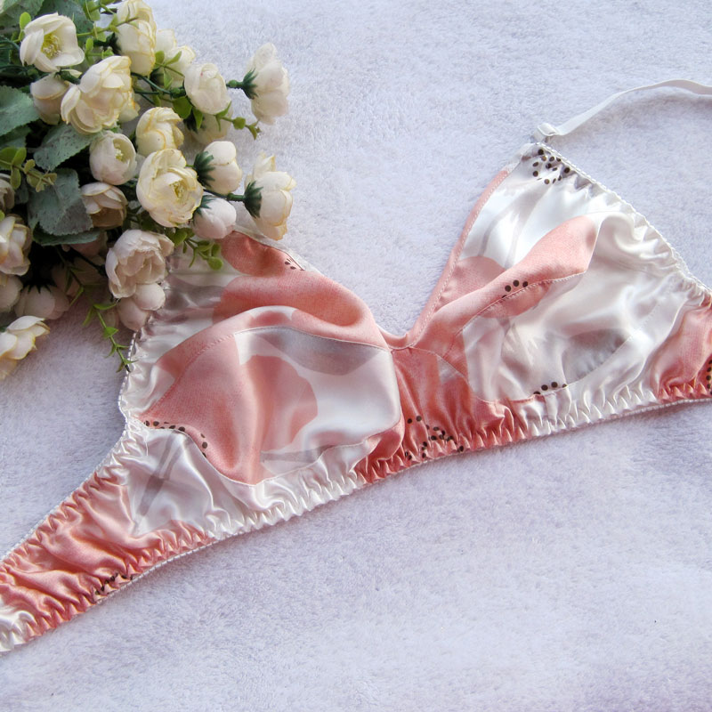 <em>100%桑蚕丝</em> 真丝<em>文胸</em> 薄 保健内衣<em>文胸</em>无钢圈