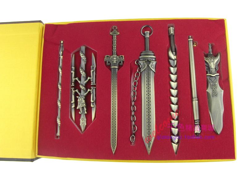 动漫刀剑武器 秦时明月兵器谱套装 霸王枪\/巨阙