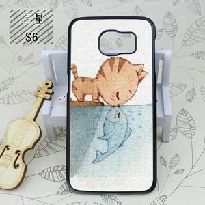 猫和鱼 猫吻鱼 猫鱼恋 三星note4\/3\/2 三星S6 S