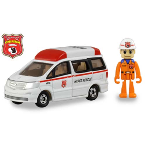 正版TOMICA\/多美卡 紧急救援HR附人偶 消防车