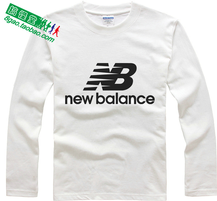 可定制newbalance新百伦nb纽巴伦潮牌纯棉t恤长袖衣服男女情侣装