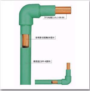 正品爱康铜水管\/上海爱康PPR铜管 (厂家施工,