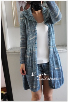 <em>毛衣搭配</em>_『欧美原单』蓝色马海毛收<em>腰款</em>西装