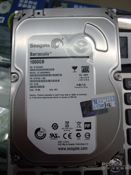 seagate/希捷 st1000dm003 1t 台式机 希捷1t 64m单碟 7200转