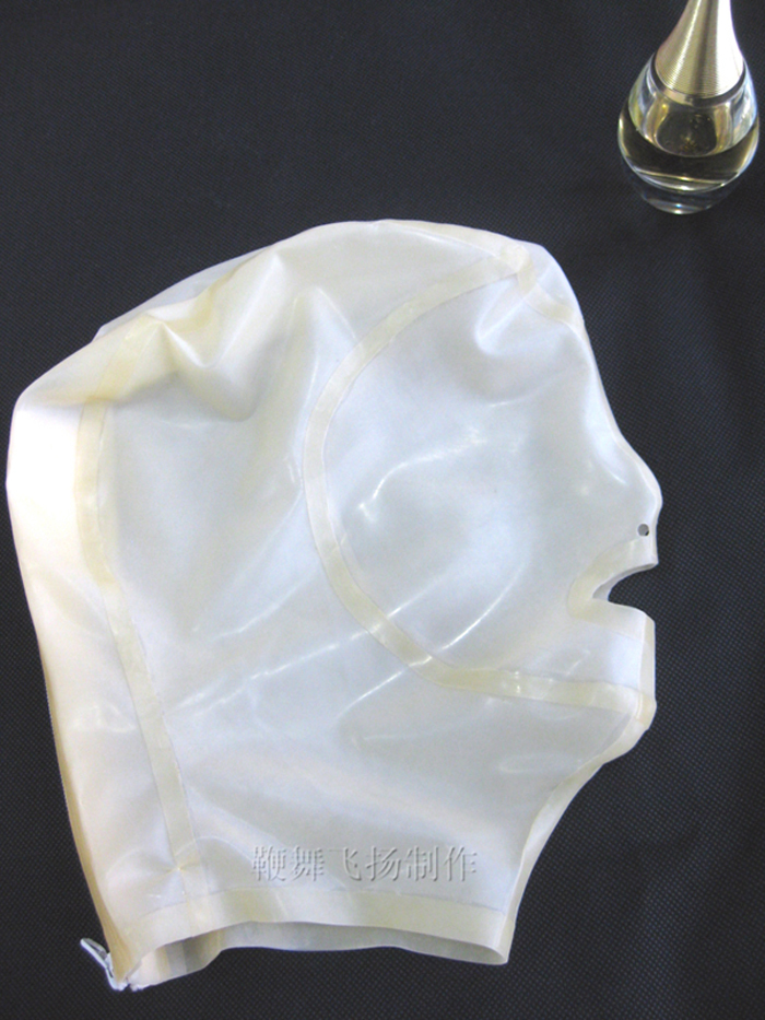 latex hood 纯天然乳胶面具头套 露嘴露鼻孔 全包头套