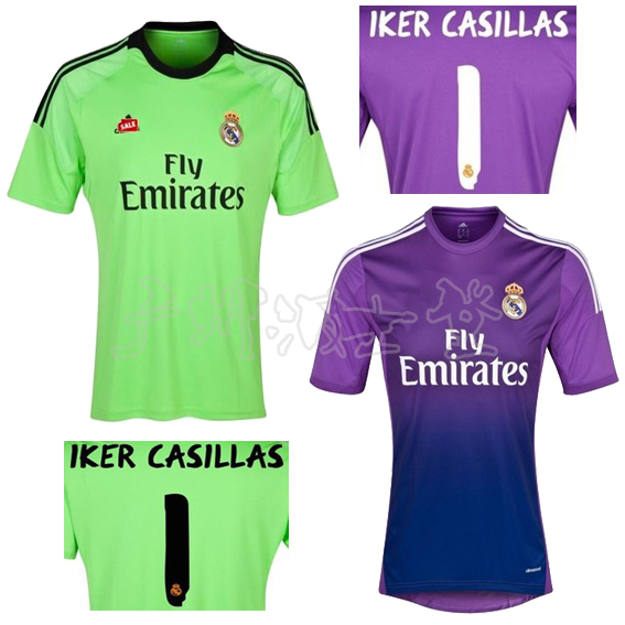 13-14皇马守门员球衣门将服皇家马德里1号卡