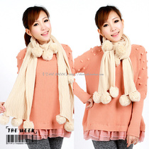 毛衣<em>搭配</em>_ 莎家 2012韩国代购新款<em>米色毛线</em>钉