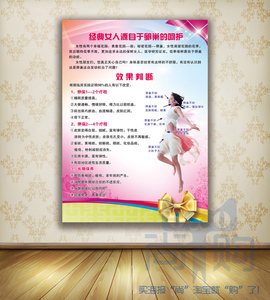 中医美容院美容美体海报养生馆挂图展板宣传画