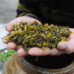 宜昌土特产秭归风味酸菜腌菜老坛干货自制农家漳浦面粉粿怎么做图片