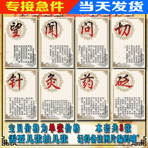 中医养生保健养生望闻问切挂图医院宣传海报 