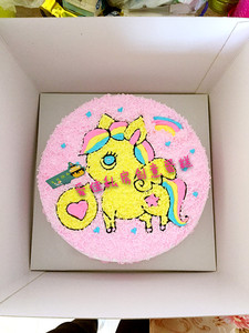 宝宝周岁小马手绘蛋糕 大连爱佳蛋糕 西安路罗斯福盖州街均可送货优惠价118元,大连爱佳蛋糕精心为您挑选-麦尔网购导航-网购宝