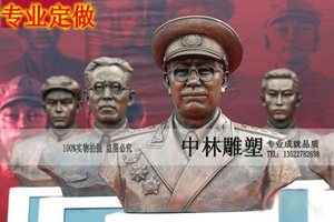 中林雕塑仿铜玻璃钢树脂军人官兵现代人物名人